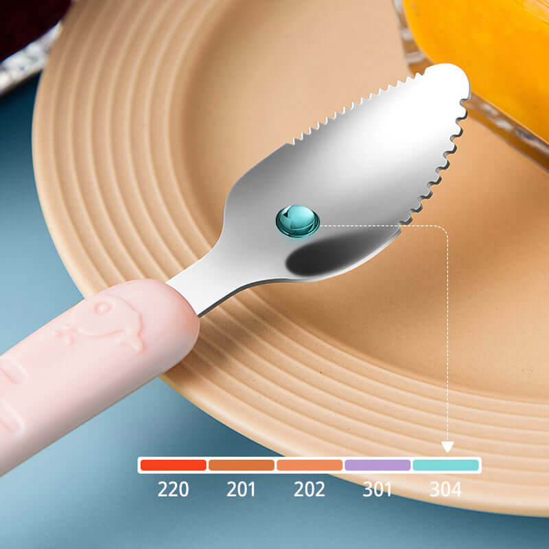 Lot de 2 cuillères en silicone pour bébé - Alimentation douce et sûre