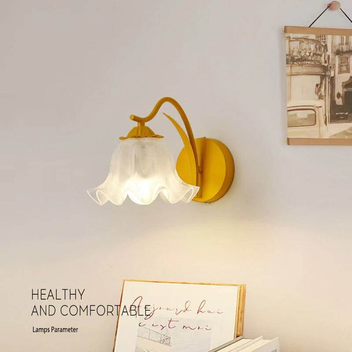 Blumen Wandlampe Retro Design