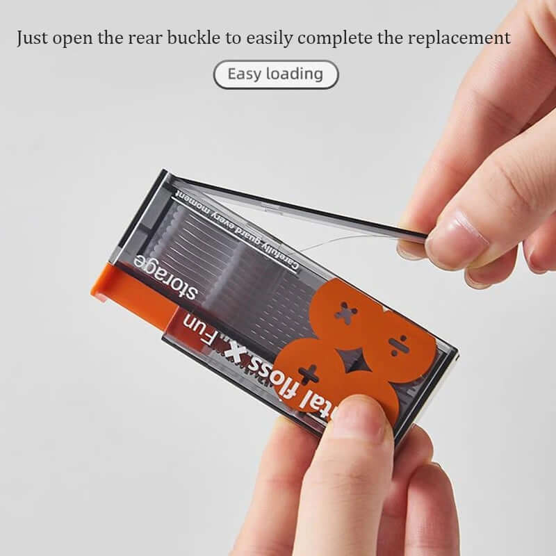 Tragbarer Zahnseidestick-Dispenser mit 10 Sticks