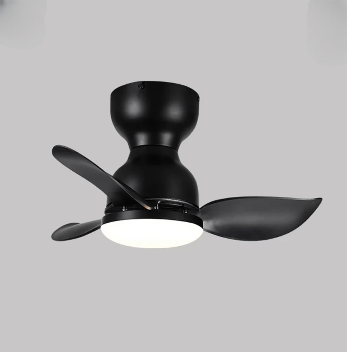 Ventilateur de plafond moderne de 46 cm avec lumière LED