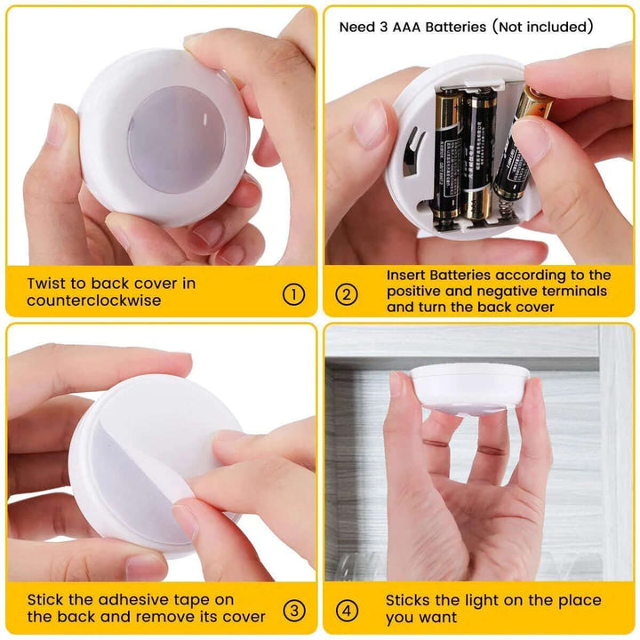 Veilleuse LED pour armoire avec télécommande