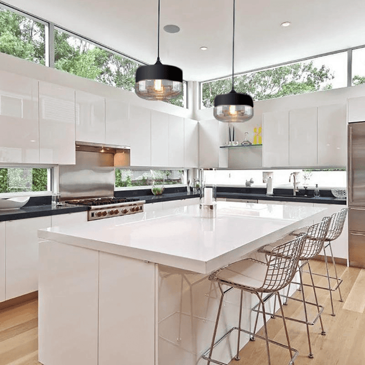 Lampe suspendue en verre soufflé à la bouche