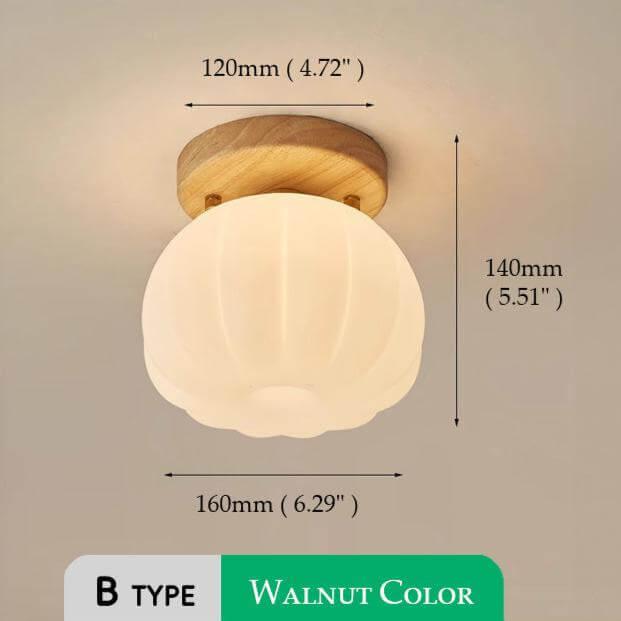 Plafonnier en forme de citrouille