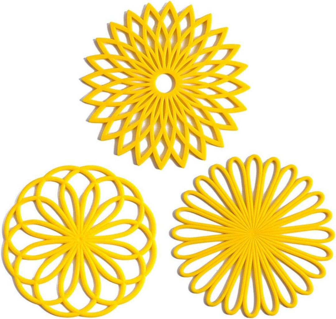 Dessous de verre en silicone - résistants à la chaleur et antidérapants