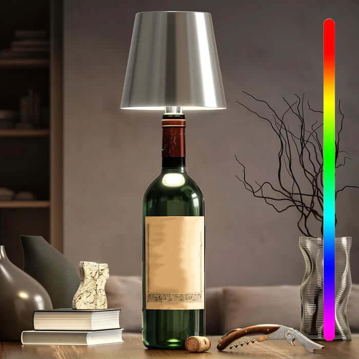 Lampe de table LED à intensité variable, lampe tactile à piles, 3 couleurs de lumière
