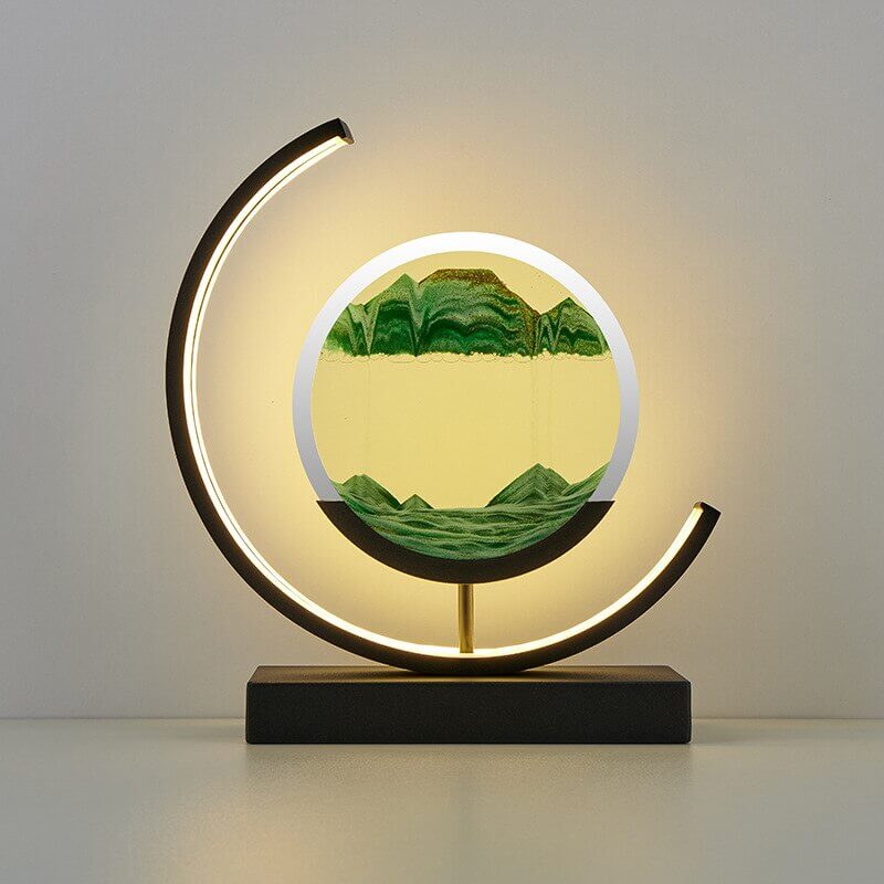 3D Sandbild Tischlampe - Dynamische Kunst