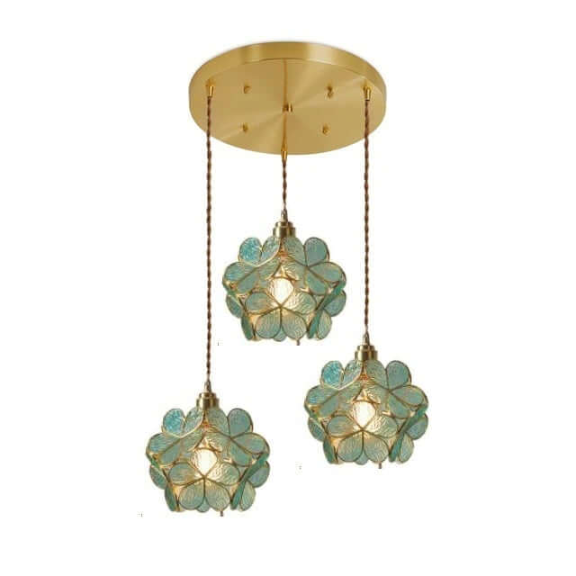 Suspension fleur en verre moderne nordique