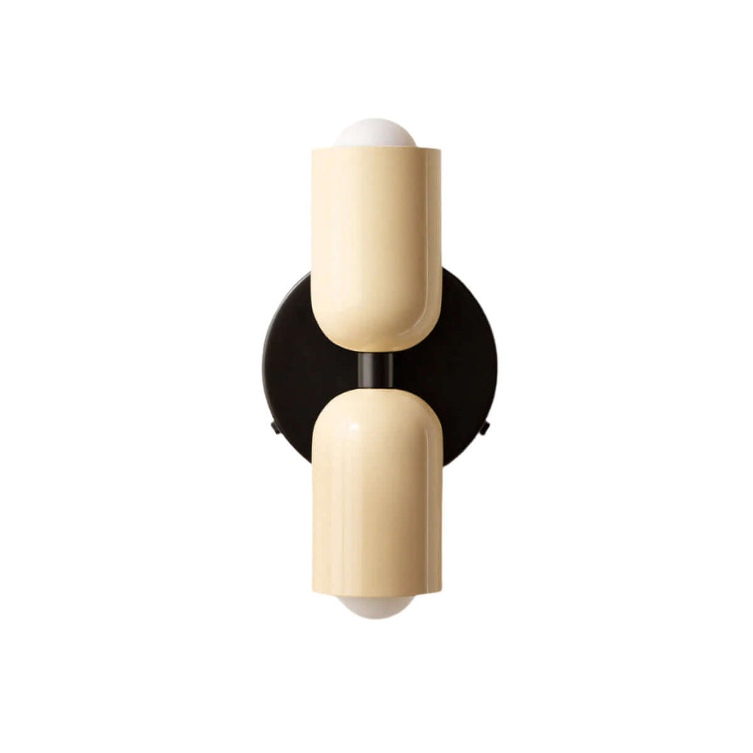 Doppelkopf Wandleuchte Vintage Metall Design