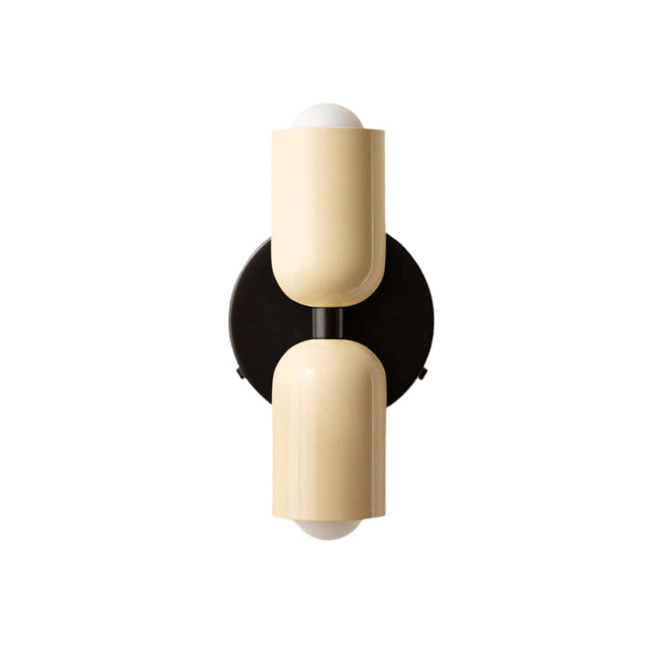 Doppelkopf Wandleuchte Vintage Metall Design