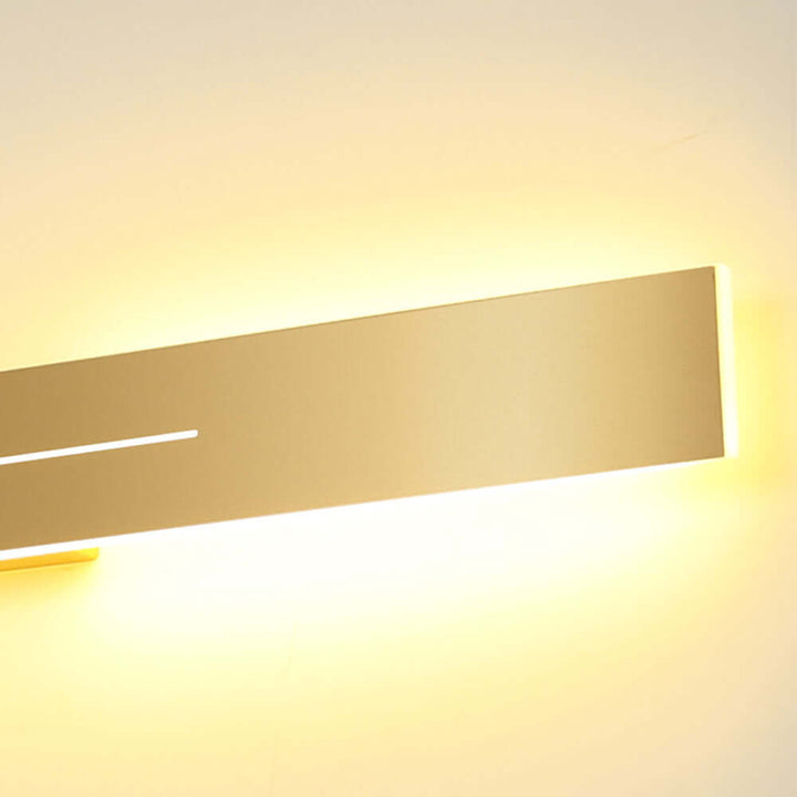 Moderne LED Wandleuchte Gold Schwarz Innen