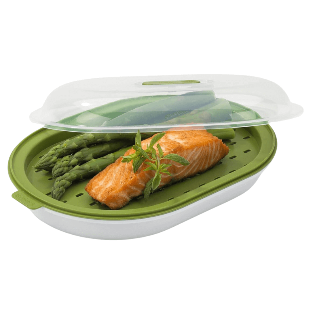 Cuiseur vapeur à micro-ondes pour une cuisson rapide et saine