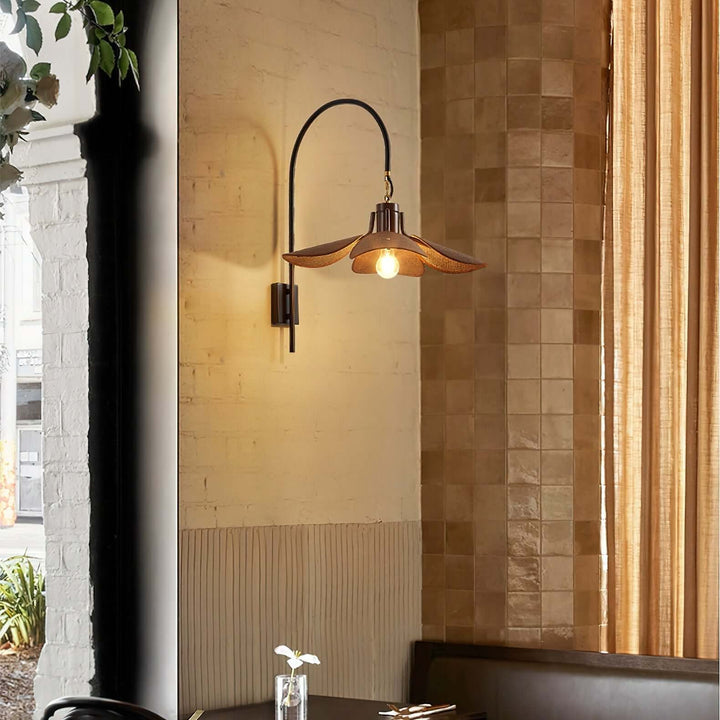 Applique murale pétales design moderne en tissu