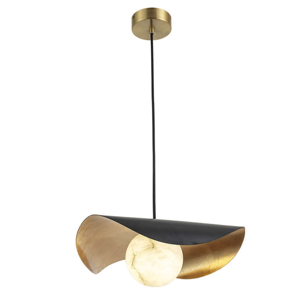Lampe suspendue moderne en métal au design chaleureux