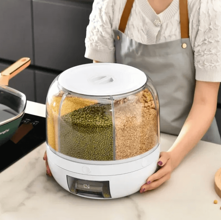 6-Fach Getreidespender, 360° drehbar, luftdicht