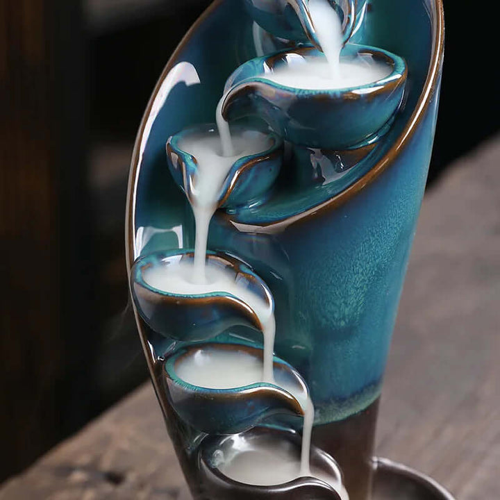 Torche cascade d'encens en céramique