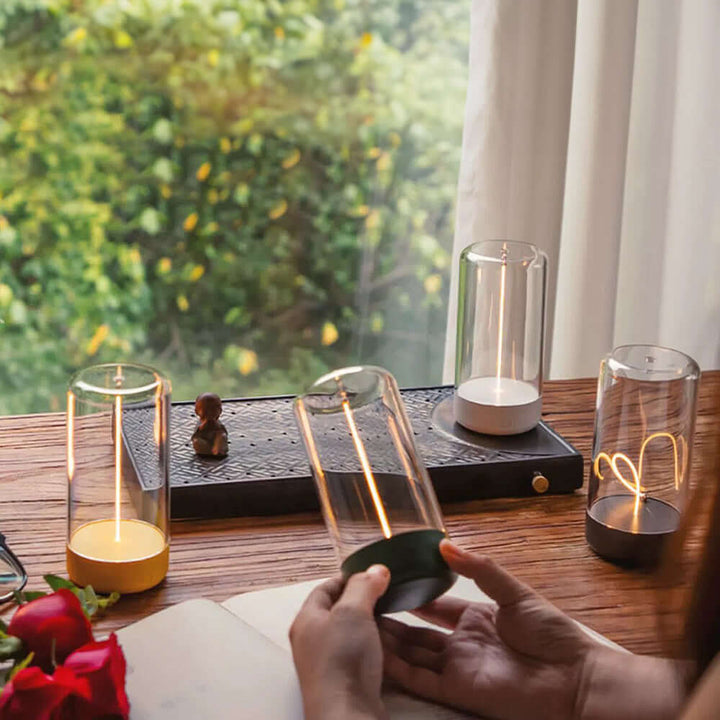 Mini lampe de table magnétique à LED avec lumière d'ambiance