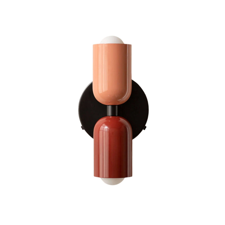 Doppelkopf Wandleuchte Vintage Metall Design