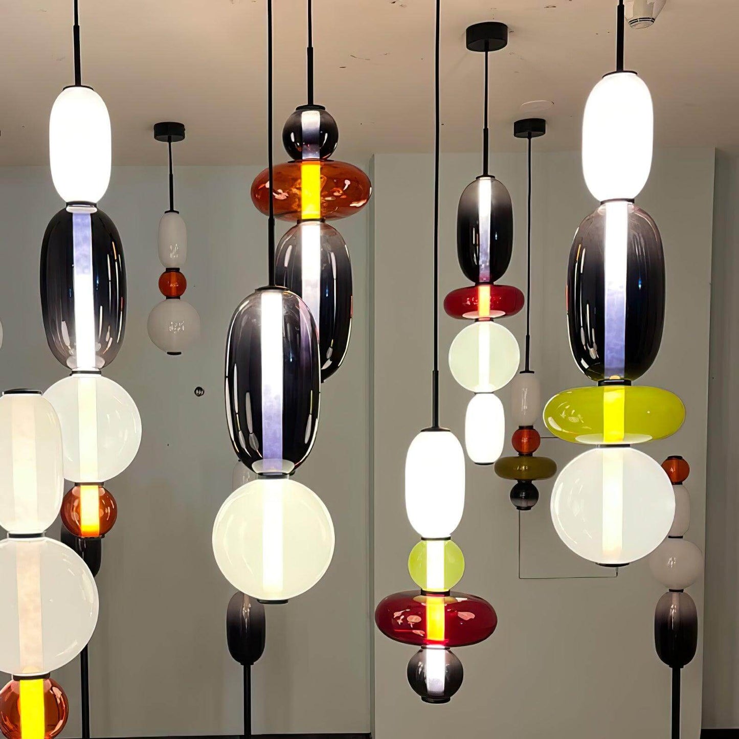 Bunte Glas Hängeleuchte
