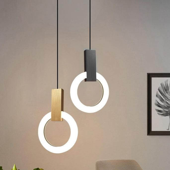 Moderne LED Ring Pendelleuchte