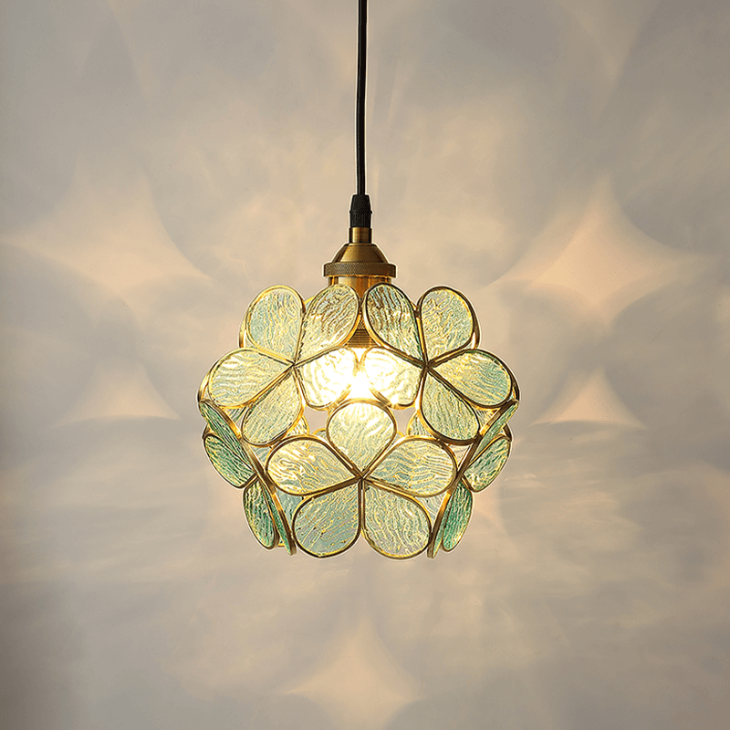 Suspension fleur en verre moderne nordique