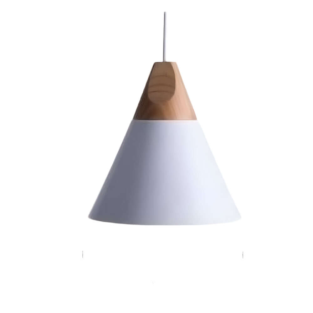 Lampe suspendue en bois et métal pour chambre d'enfant