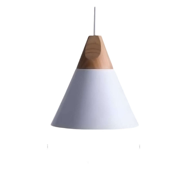 Lampe suspendue en bois et métal pour chambre d'enfant