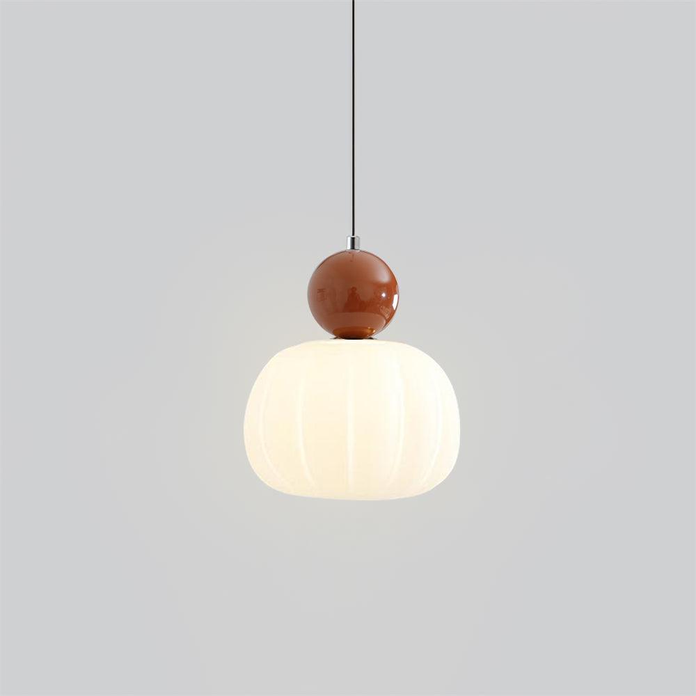 Elegante Kürbis Pendelleuchte, 14cm