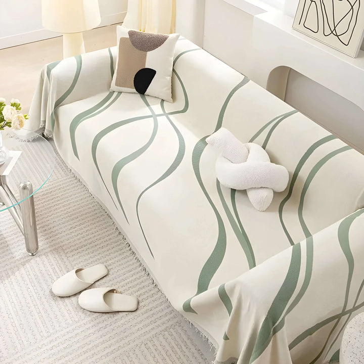 Housse de canapé réversible chenille - coton