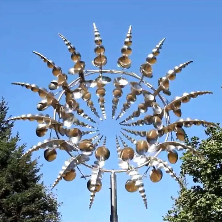 Éolienne cinétique pour jardin