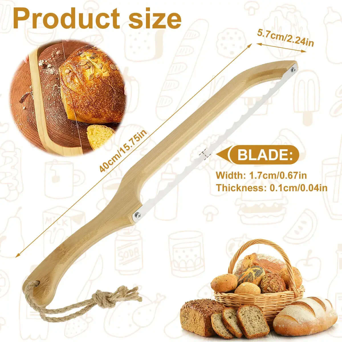 Brotmesser mit Holzgriff - Perfekte Scheiben