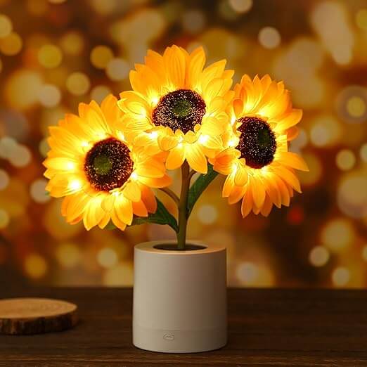 Lampe LED tournesol lumière d'ambiance lumière décorative