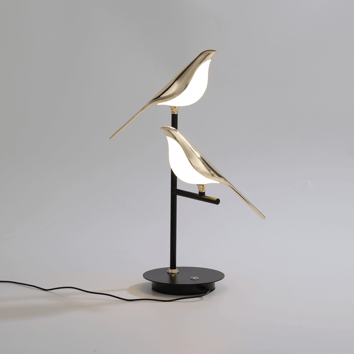 Lampe de table LED moderne au design oiseau