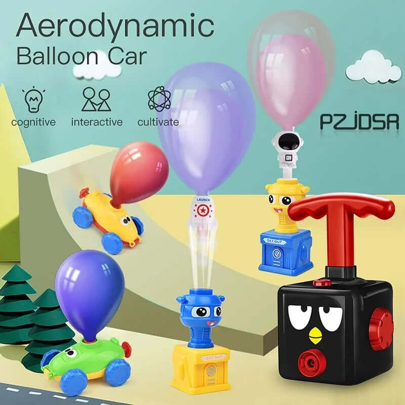 Ballon-Raketenauto: Physik-Spielzeug für Kinder ab 3 Jahren