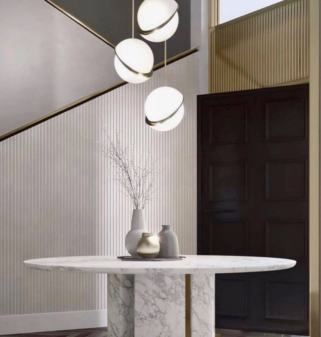 Suspension en forme de lune Design moderne