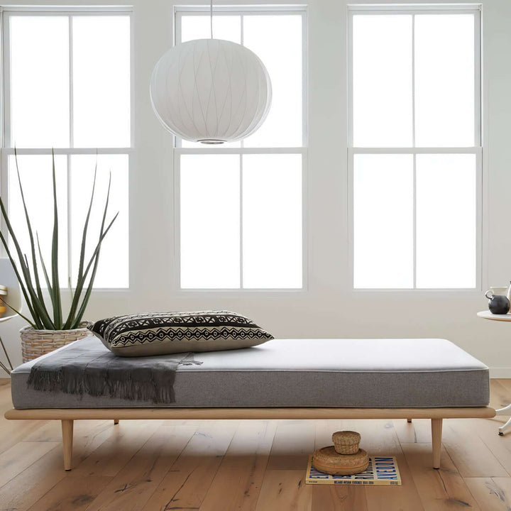 Lampe suspendue moderne blanche - soie et acier