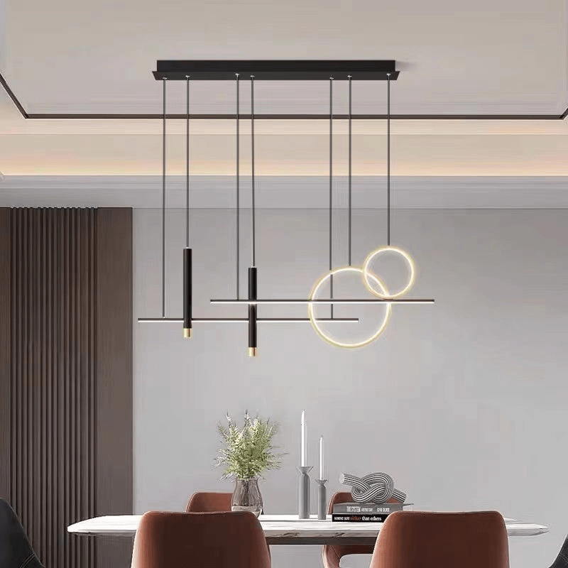 Suspension LED moderne noire