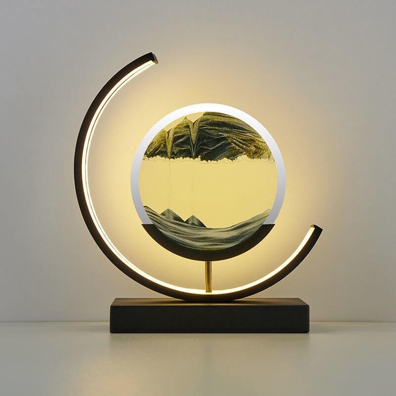 3D Sandbild Tischlampe - Dynamische Kunst