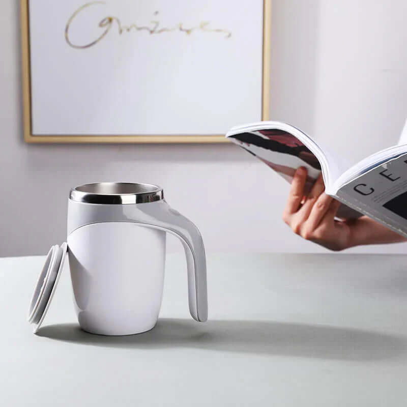 Mug isotherme auto-agitateur 400 ml - Sans BPA