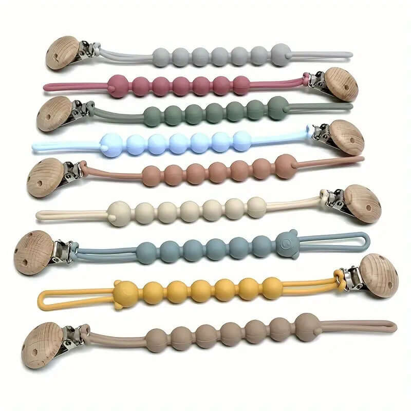 Sicherer Silikon-Schnullerhalter mit niedlichem Bären-Design