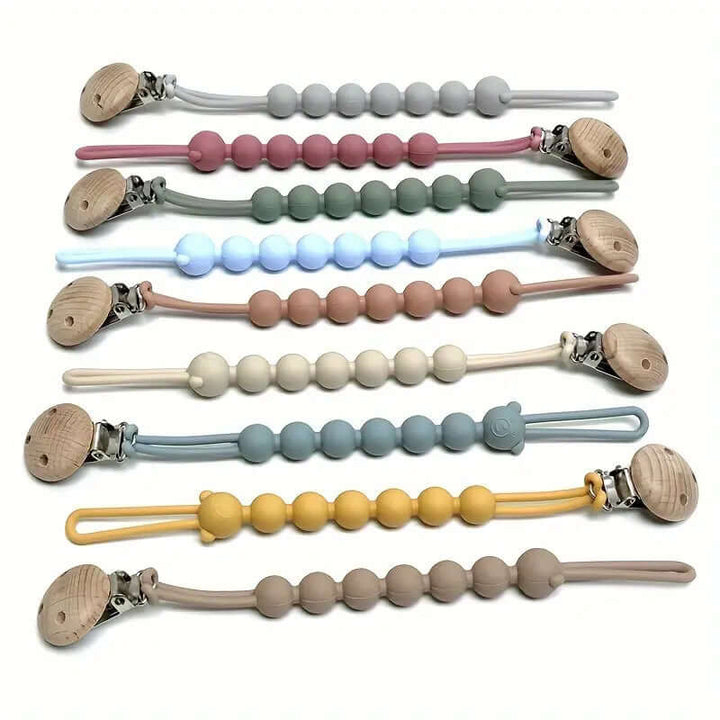 Sicherer Silikon-Schnullerhalter mit niedlichem Bären-Design