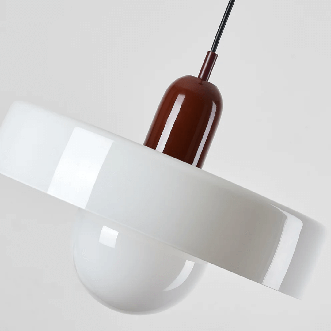 Lampe suspendue en verre à LED au design moderne