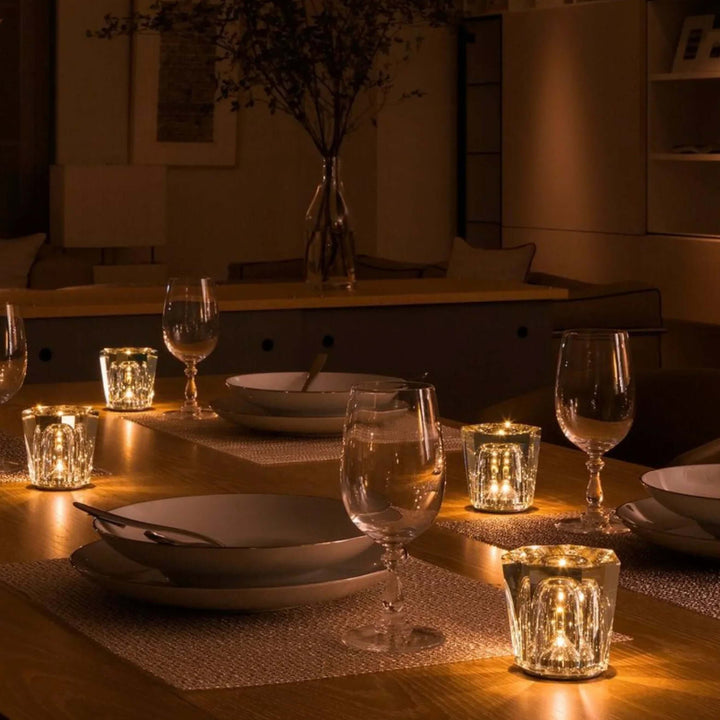 Lampe de table LED en cristal diamant