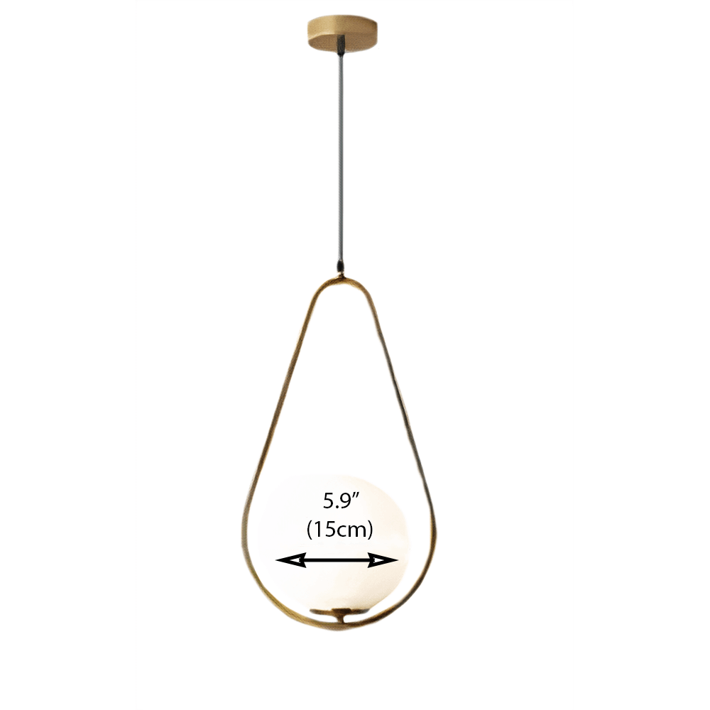 Suspension élégante en forme de goutte