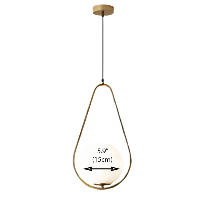 Suspension élégante en forme de goutte