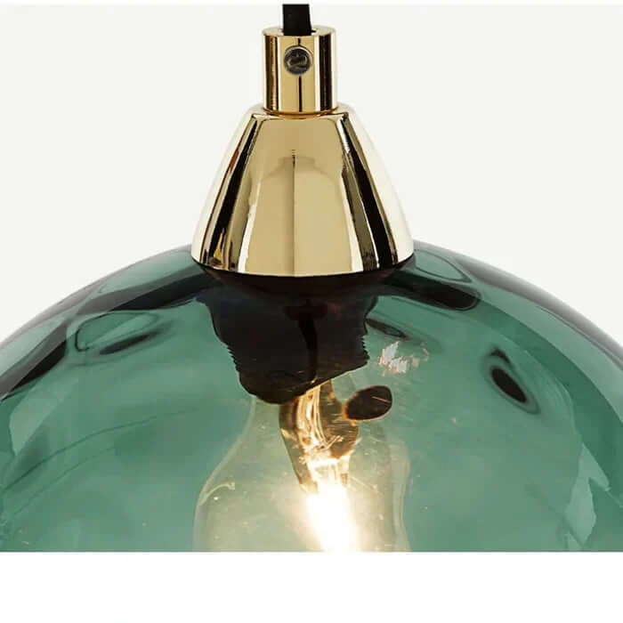 Élégante suspension boule de verre