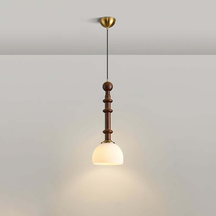 Lampe suspendue élégante avec abat-jour en verre