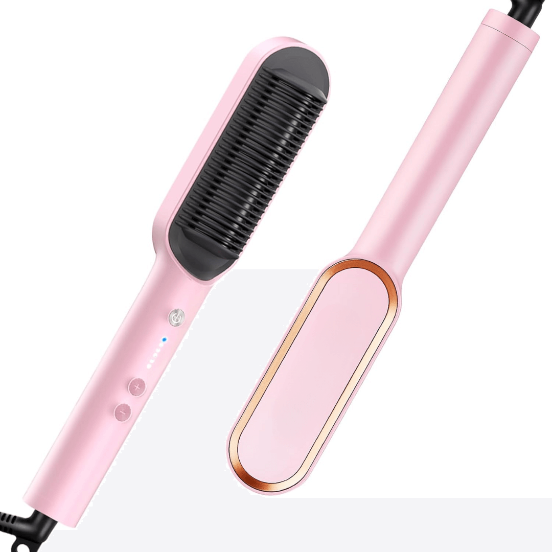 Glättende Haarbürste - 5 Heizstufen, schnelles Aufheizen