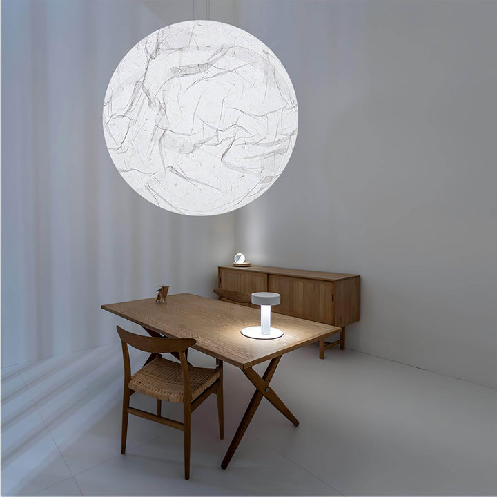 Suspension en soie Moon - design moderne