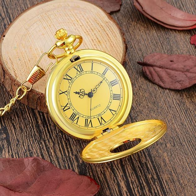 Elegante Vintage Taschenuhr mit Kette