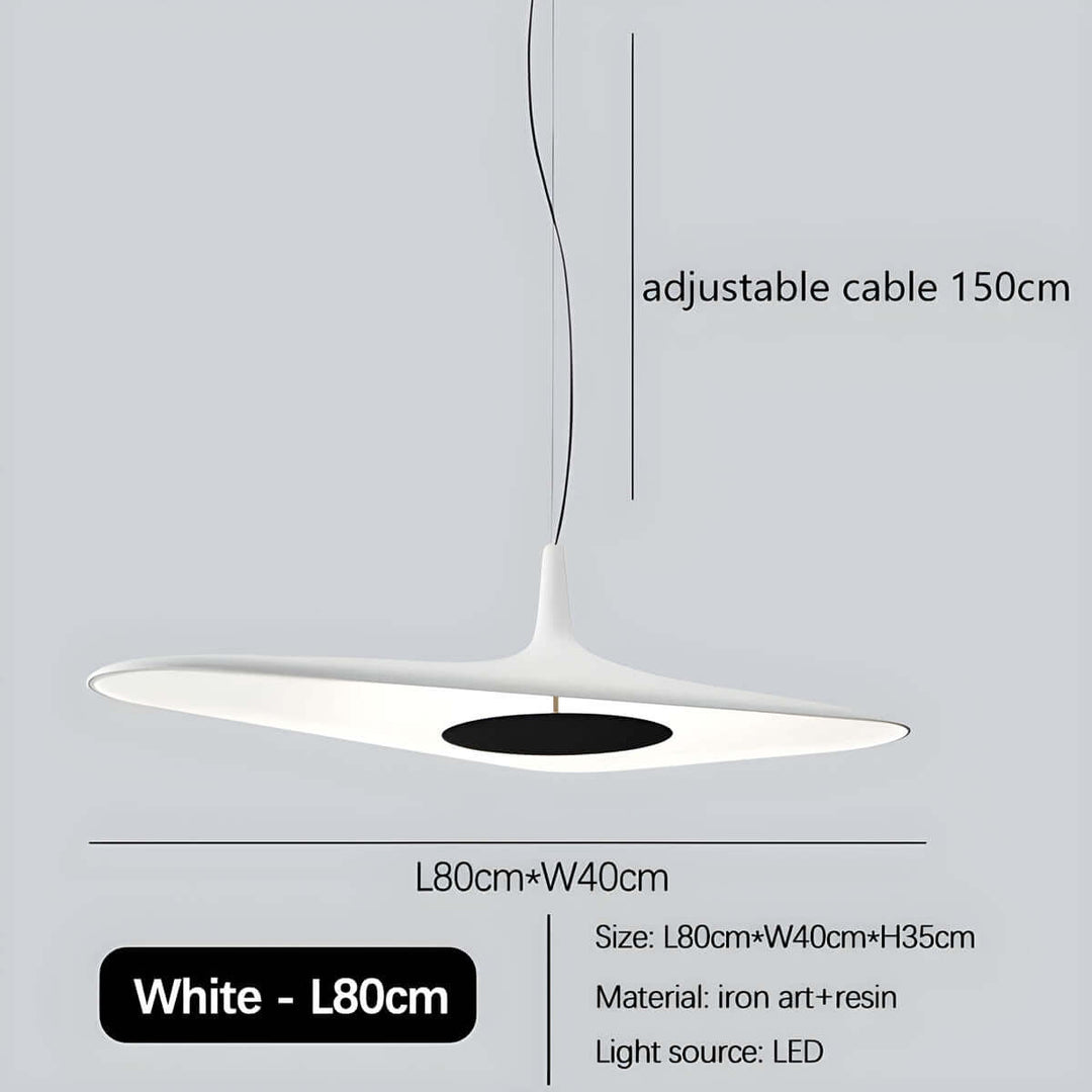 Suspension design, résine moderne, 60/80cm